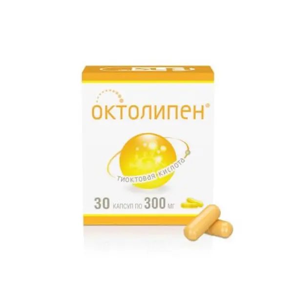 Thioctic acid (Octolipen) 300 mg - [30 capsules]