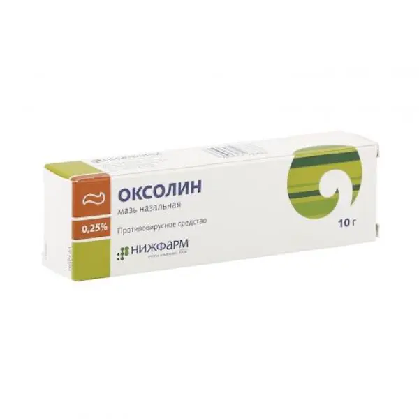 Dioxotetrahydroxitetrahydronaftalin (Oxolinic ointment) nasal ointment 0.25% - [10 g tube]