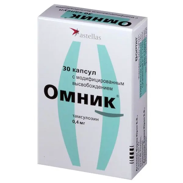 Tamsulosin (Omnic) modified release 0.4 mg - [30 capsules]