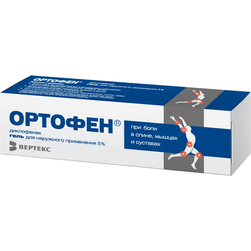 Diclofenac (Ortophen) gel 5% - [100 g tube]