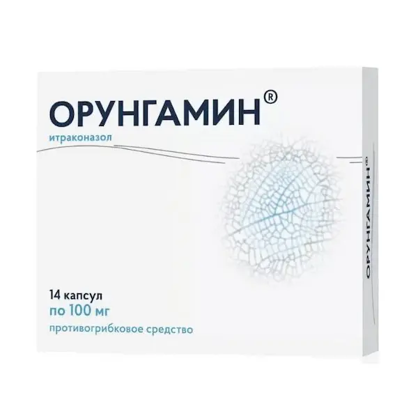Itraconazole (Orungamin) 100 mg - [14 capsules]