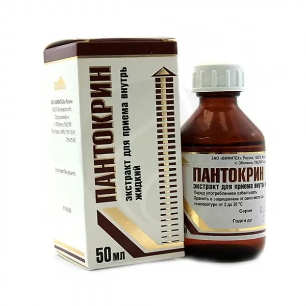 Red deer antler extract (Pantocrine) liquid extract for oral administration - [50 ml vial]