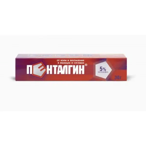 Ketoprofen (Pentalgin Extra-Gel) gel 5% - [30 g tube]