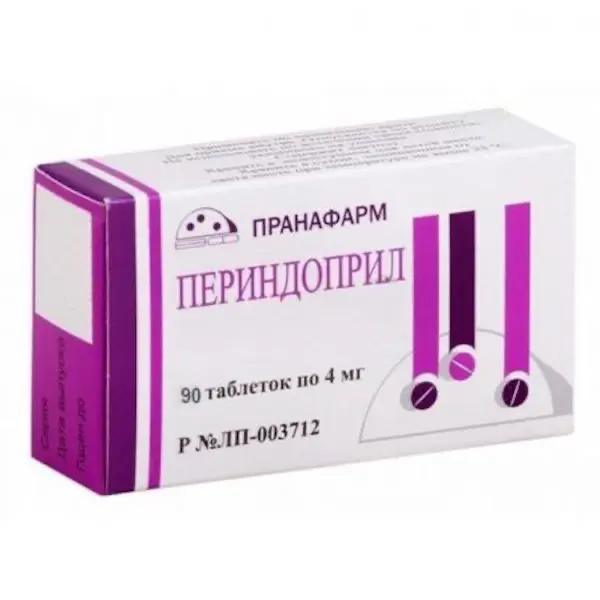 Perindopril 4 mg - [90 tablets]