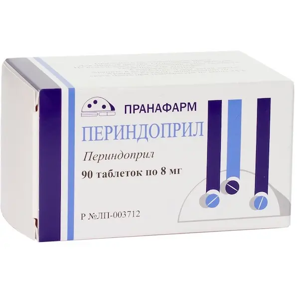 Perindopril 8 mg - [90 tablets]