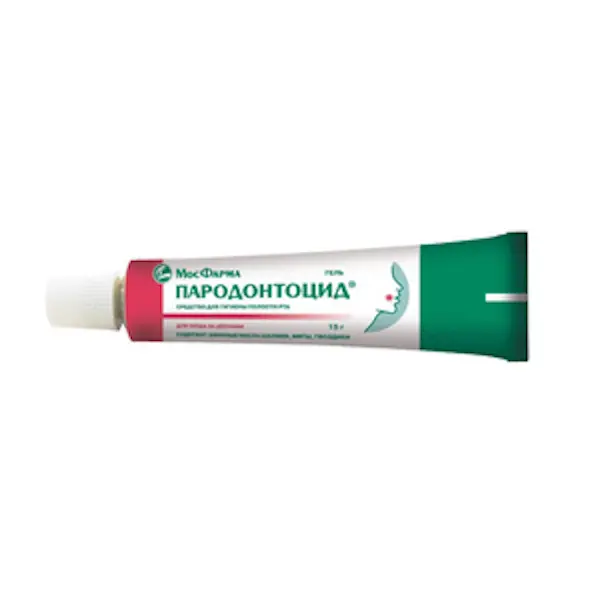 Sage, mint, clove oils (Parodontocide) gel for gums - [15 g tube]