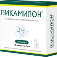 Nicotinoyl gamma-aminobutyric acid (Picamilon) injections 100 mg/ml 2 ml - [10 ampoules]