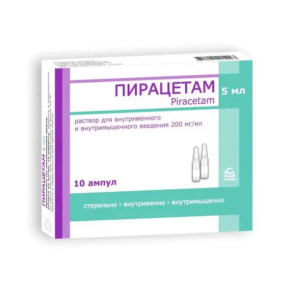 Piracetam injections 200 mg/ml 5 ml - [10 ampoules]