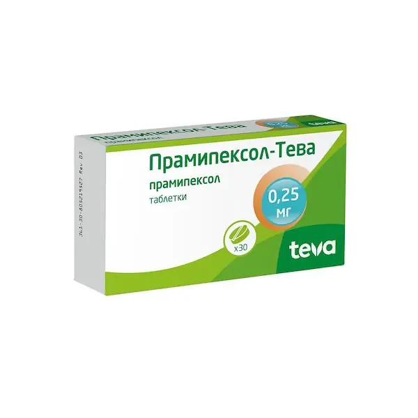 Pramipexole-Teva 0,25 mg - [30 tablets]