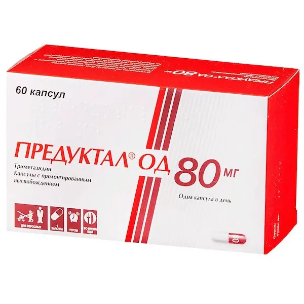 Trimetazidine (Preductal OD) 80 mg - [60 capsules]