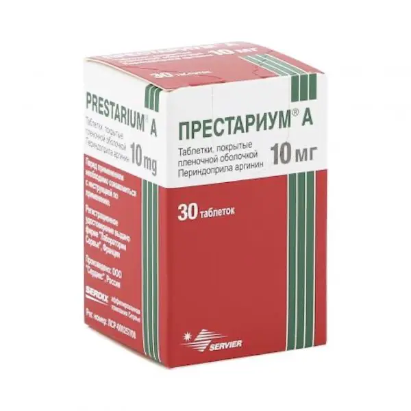 Perindopril (Prestarium A) 10 mg - [30 tablets]