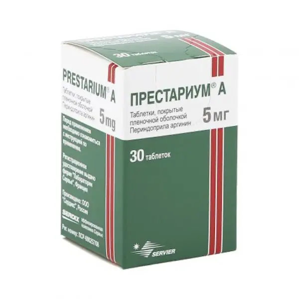Perindopril (Prestarium A) 5 mg - [30 tablets]