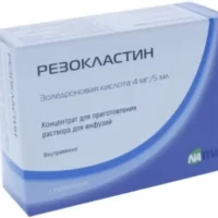 Zoledronic acid (Rezoklastin) infusions 4 mg/5 ml - [5 ml vial]