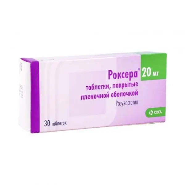 Rosuvastatin (Roxera) 20 mg - [30 tablets]