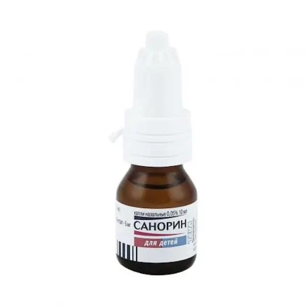 Naphazoline (Sanorin with sea water) nasal drops 0.05% - [10 ml vial]