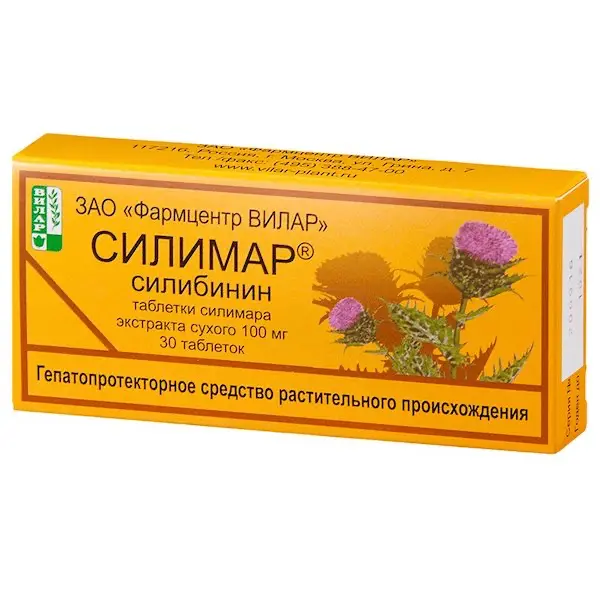 Silymarin (Silimar) 100 mg - [30 tablets]