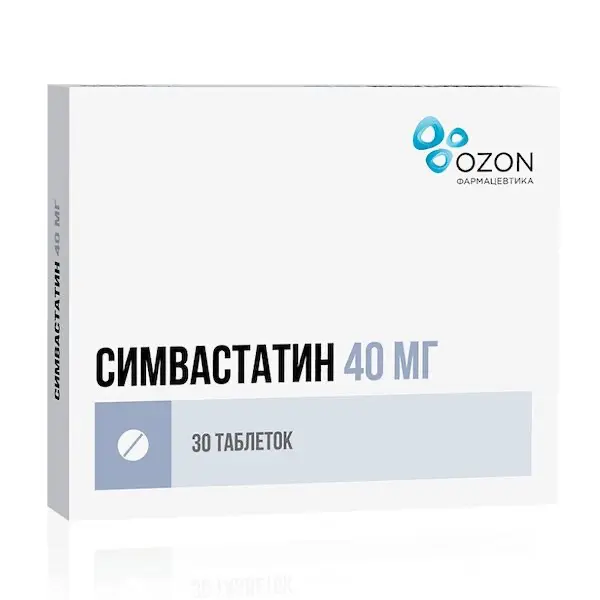 Simvastatin 40 mg - [30 tablets]