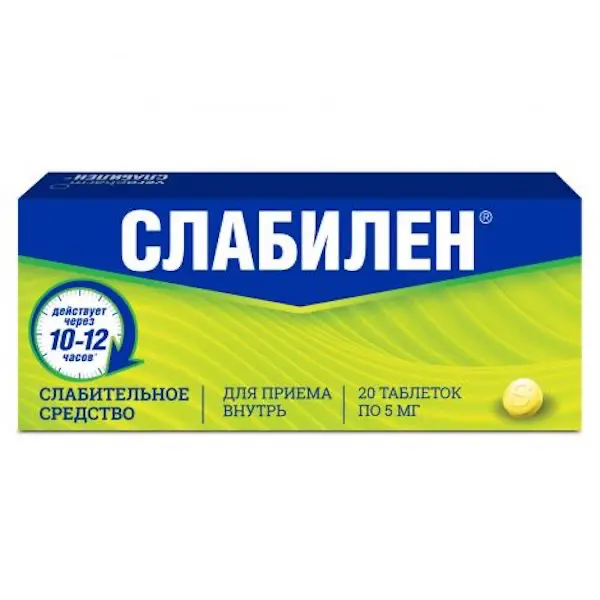 Sodium picosulfate (Slabilen) 5 mg - [20 tablets]