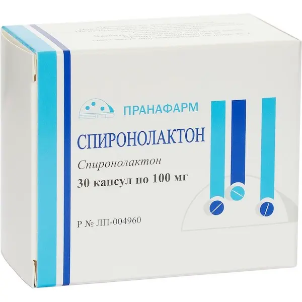 Spironolactone 100 mg - [30 capsules]