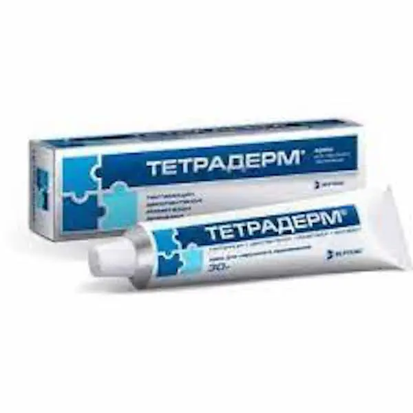 Gentamicin sulfate, dexpanthenol, mometasone furoate (Tetraderm) cream - [30 g tube]