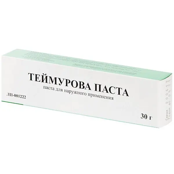 Boric acid, methenamine, sodium tetraborate (Teimurov pasta) paste for external use - [30 g tube]
