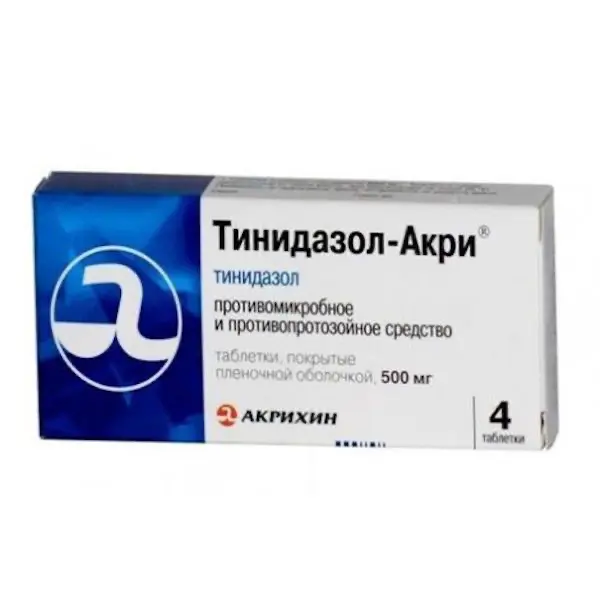 Tinidazole 500 mg - [4 tablets]
