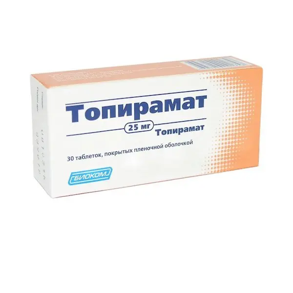 Topiramate 25 mg - [30 tablets]