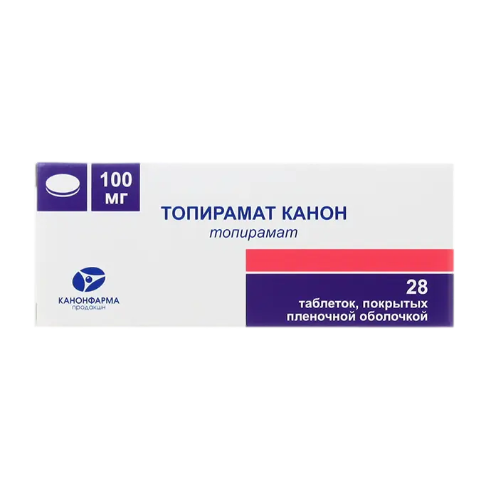 Topiramate Canon 100 mg - [28 tablets]
