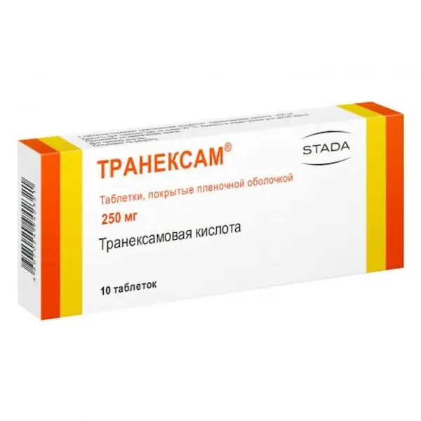 Tranexamic acid (Tranexam) 250 mg - [10 tablets]