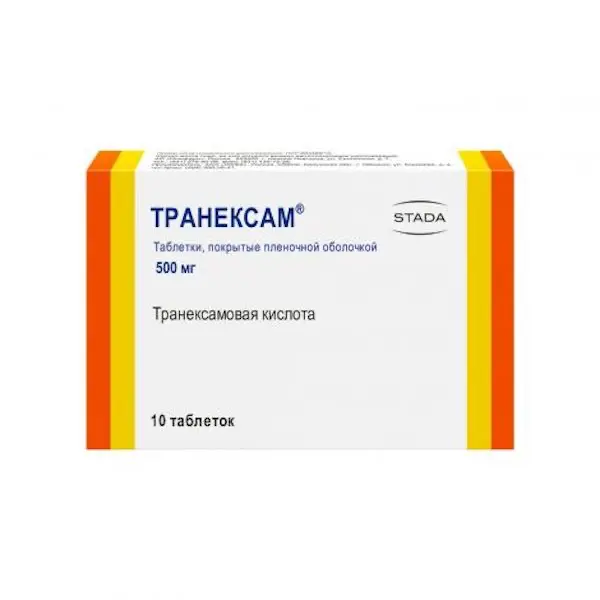 Tranexamic acid (Tranexam) 500 mg - [10 tablets]