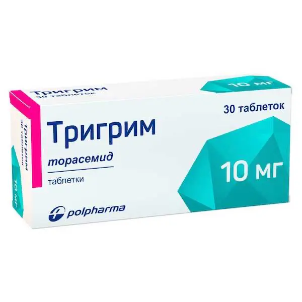 Torasemide (Trigrim) 10 mg - [30 tablets]