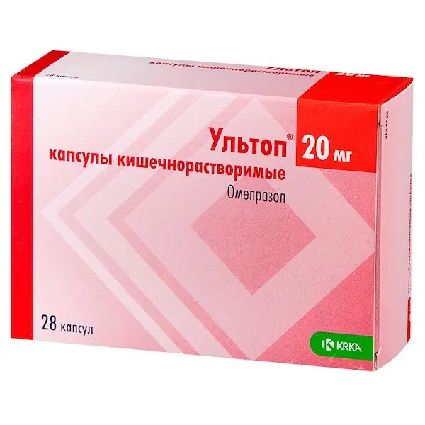 Omeprazole (Ultop) 20 mg - [28 capsules]