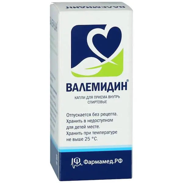 Valerian, motherwort, hawthorn (Valemidin) drops - [25 ml vial]