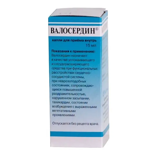 Phenobarbital, ethylbromisovalerinate (Valoserdin) drops - [15 ml vial]