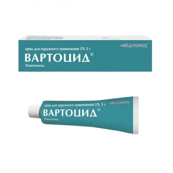 Imiquimod (Vartocid) cream 5% - [5 g tube]