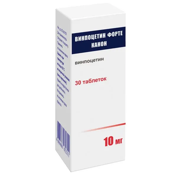 Vinpocetine Forte Canon vial 10 mg - [30 tablets]