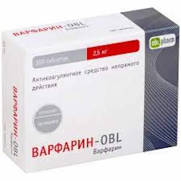 Warfarin 2.5 mg - [100 tablets]