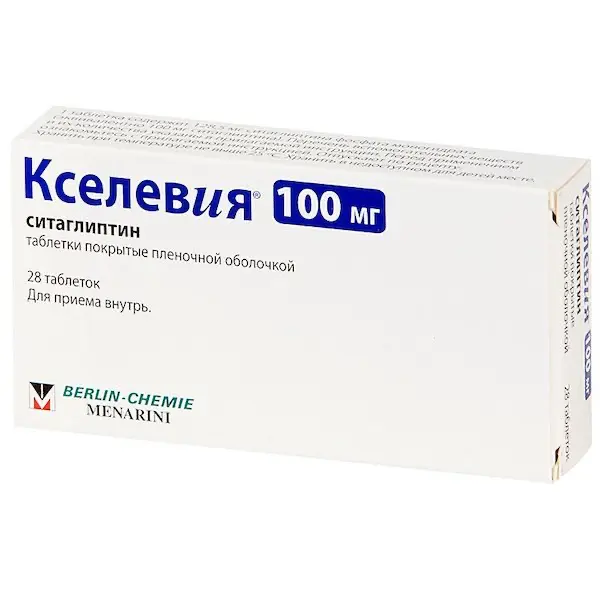 Sitagliptin (Xelevia) 100 mg - [28 tablets]
