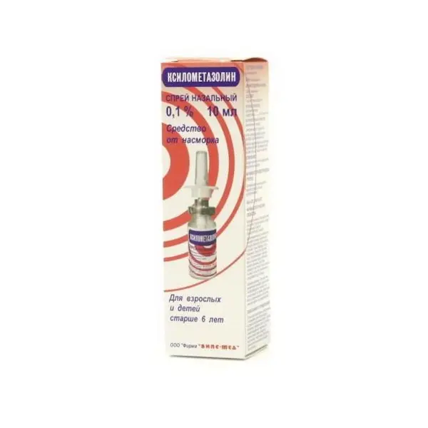 Xylometazoline nasal spray 0.1% - [10 ml vial]
